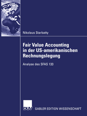 cover image of Fair Value Accounting in der US-amerikanischen Rechnungslegung